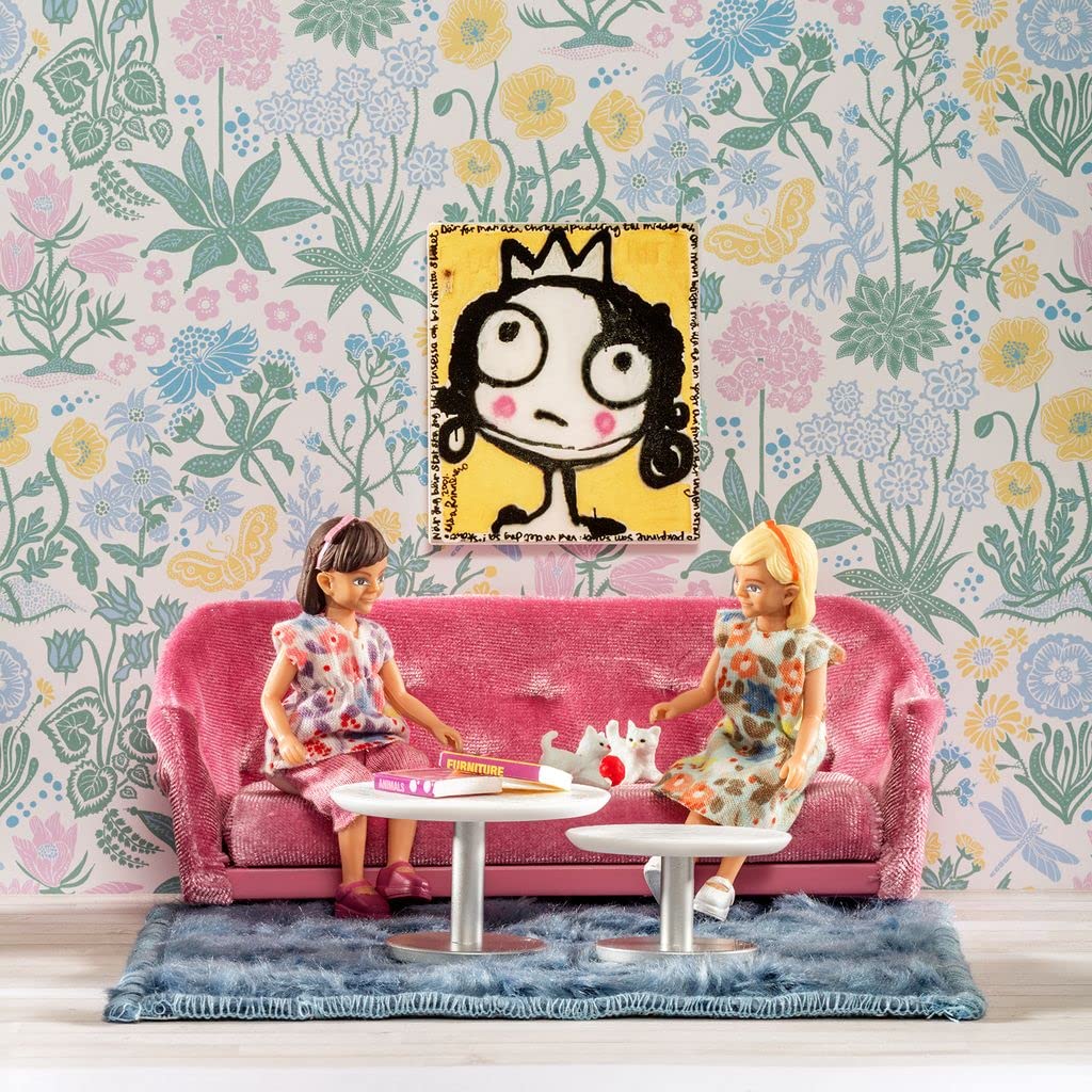 Amazon | ドールハウスリビングルーム家具セットモダンなソファと